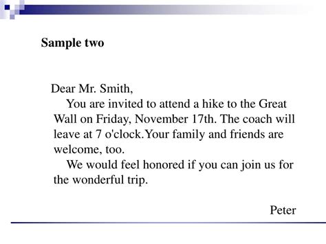 PPT - Invitations and reply to invitations PowerPoint Presentation