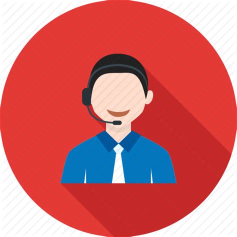 Call Center Agent Icon At Collection Of Call Center