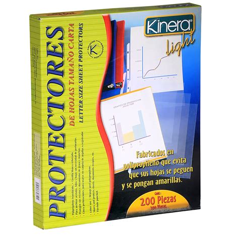 Kinera Protector De Hojas Tamaño Carta Costco México