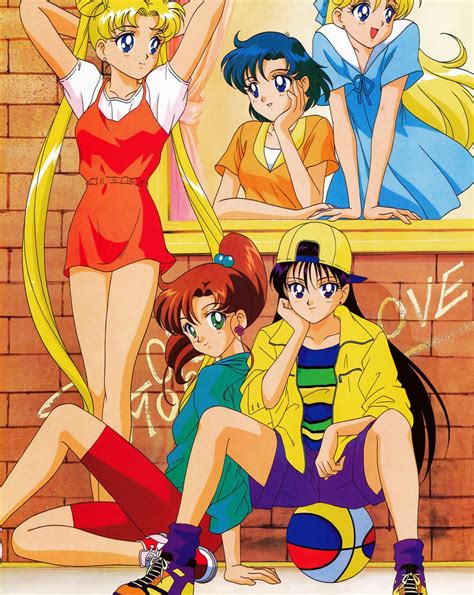 Tsukino Usagi Mizuno Ami Aino Minako Hino Rei And Kino Makoto Bishoujo Senshi Sailor Moon