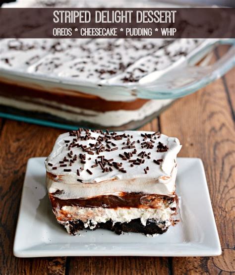 Oreo Striped Delight Dessert Recipe From Cookupcozy Spon No Bake Summer