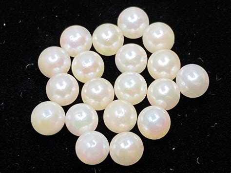 White Cultured Pearls Japan Full Round Undrilled Loose Beads Etsy