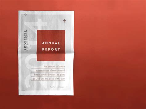 Redeemer Fellowship Annual Report Spreads Annual Report Annual