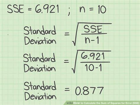 The standard error is just the standard deviation divided by the square root of the sample size. 3 Ways to Calculate the Sum of Squares for Error (SSE ...