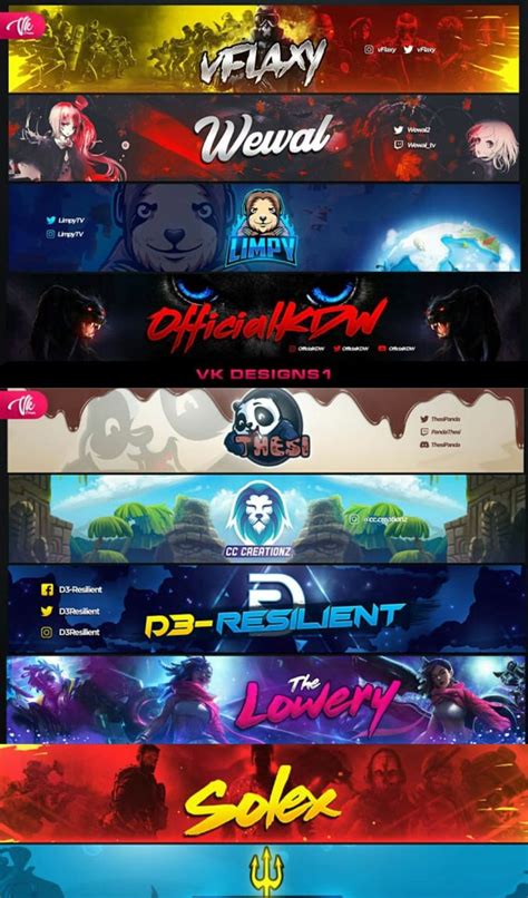 Twitch Profile Banner Template