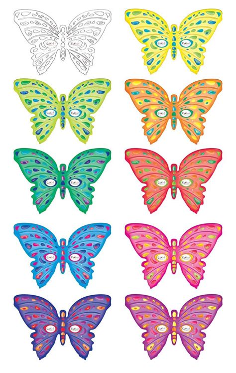 Butterflies Cut Out Template Preschool Insects And Spiders Free