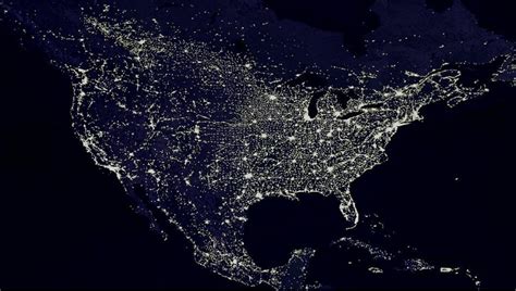North America Lights From Space Singularity Hub