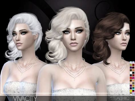 Sims 4 Hairs ~ Stealthic Vivacity Hairstyle