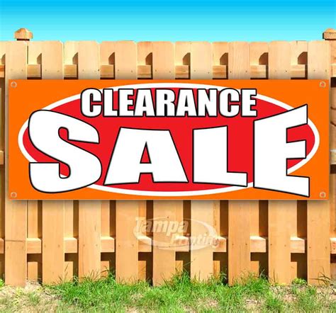 Clearance Sale 13 Oz Heavy Duty Vinyl Banner Sign With Metal Grommets