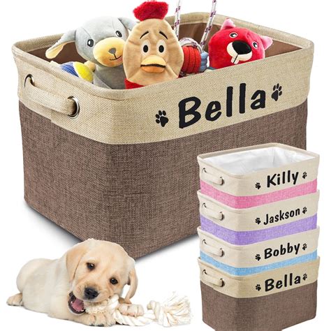 Personalized Pet Storage Box Free Custom Dog Storage Baskets For Dog