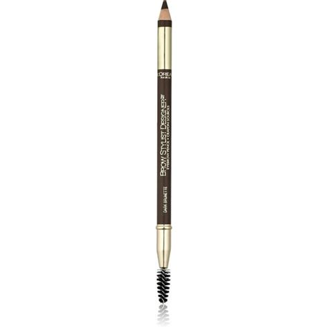 Loreal Paris Brow Stylist Designer Eyebrow Pencil Dark Brunette 315 0045 Oz Pack Of 4
