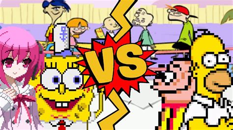 Mugen Battles Spongebobtomoka Minato Vs Homer Simpsoneddy Youtube