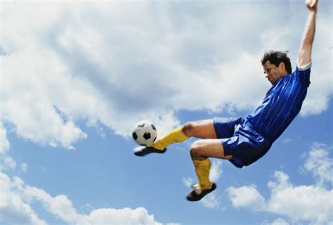 Man Playing Soccer 6 Yard