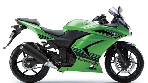 Candy lime green, metallic spark black, passion red/metallic spark black. 2012 Kawasaki Ninja 250R Special Edition Review