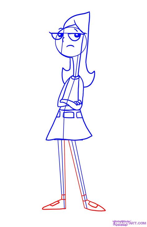 How To Draw Candace From Phineas And Ferb Step By Step Disney