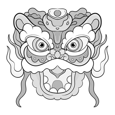 Tattoos Black And White Barongsai Dragon Chienese Illustration Good