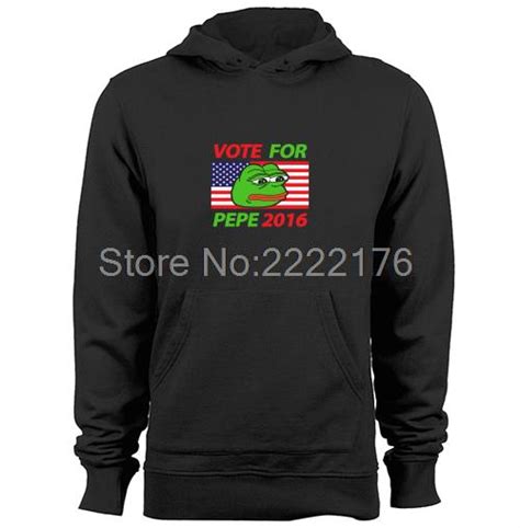 Vote Pepe Sad Frog Meme Mens And Womens Trendy Hoodies In Hoodies