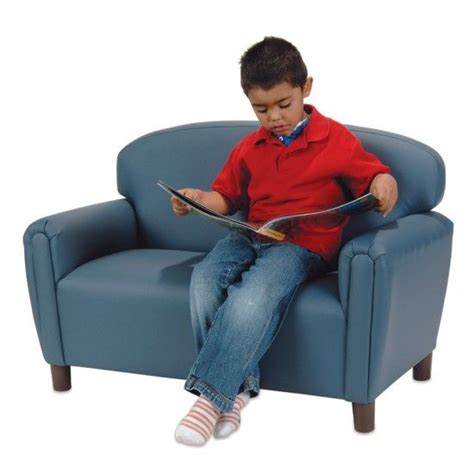 These items are a necessity for children to sit comfortably in. Child-Size Sofa - Blue | Blue armchair, Diy chair, Armchair