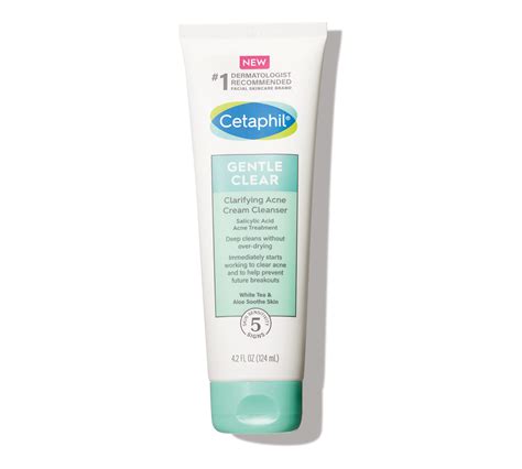 Cetaphil Gentle Clear Clarifying Acne Cream Cleanser 124ml Unique