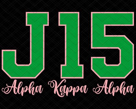 J15 Alpha Kappa Alpha Founders Day Svg Aka Sorority Girl Etsy