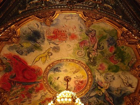 Has been professionally framed and in excellent shape. Chagall ceiling, Opera Garnier | Marc chagall, Chagall, Opera