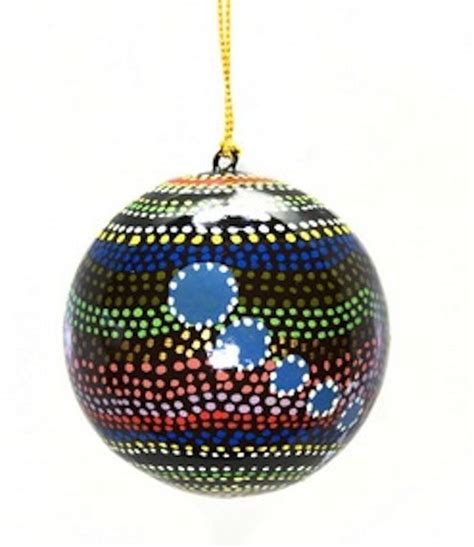 Christmas Ornament Authentic Aboriginal Art Minma Fair Trade