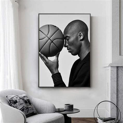 Kobe Bryant Poster Black Mamba In Zwart Wit Fotografie Art Etsy