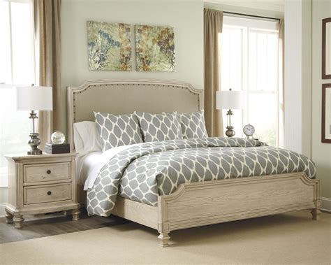 Shop for king bedroom set furniture online at target. Demarlos Cal King Upholstered Panel Bed from Ashley (B693 ...