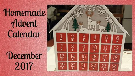 Homemade Advent Calendar Hobbycraft Diy Project December 2017 Youtube