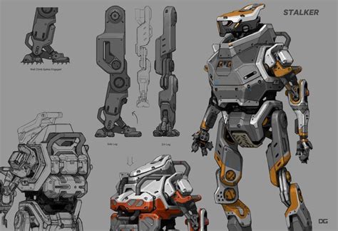 Artstation Titanfall 2 Stalker Danny Gardner Robot Concept Art