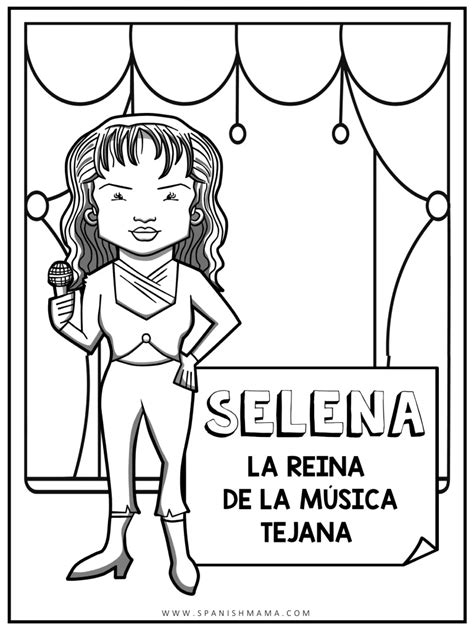 Selena Coloring Quintanilla Pages Perez Clip Drawing Realistic Poster