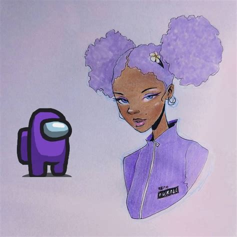 Alef Vernon On Instagram “among Us As Human Characters 110 💜 Purple