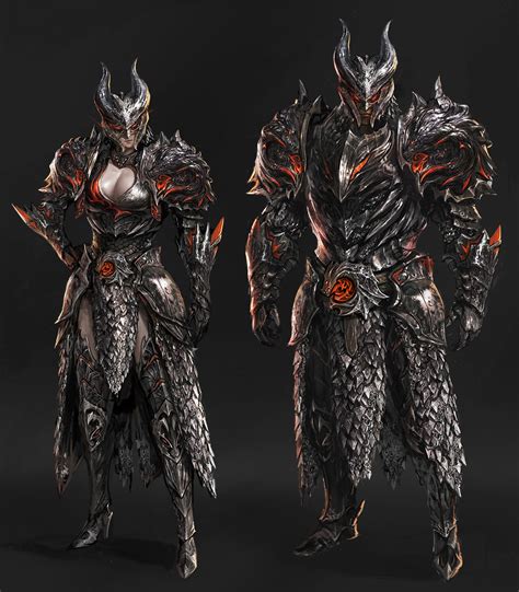 Artstation Dragon Armor Set Kyung Han Kim Dragon Armor Fantasy Armor Armor Concept