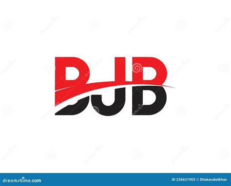BJB Letter Initial Logo Design Vector Illustration Stock Vector