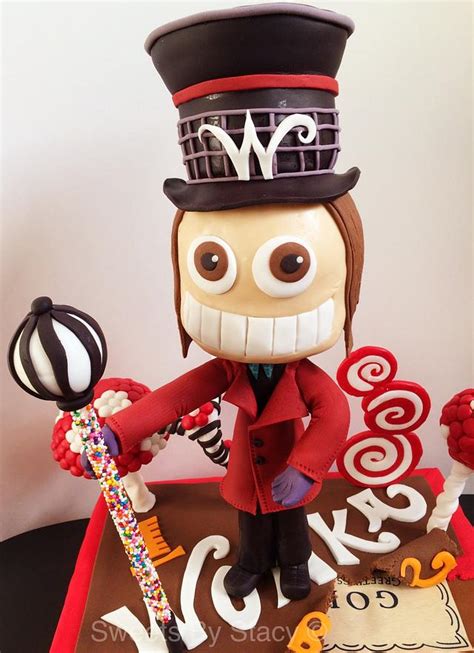 willy wonka is crazy for cake decorated cake by stacy cakesdecor