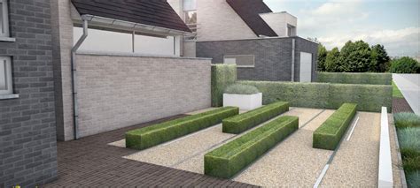 moderne tuinen | ECO Tuinarchitectengroep | 3D projecten | Moderne tuin Zottegem | Moderne tuin ...