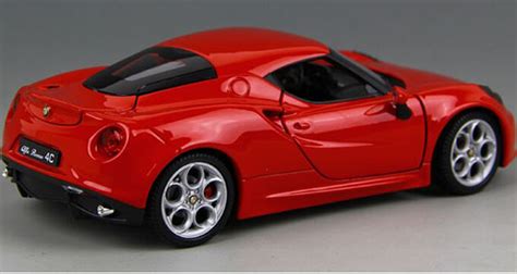 1 24 Scale Welly Red Diecast Alfa Romeo 4c Model [nm02b279] Ezmotortoys