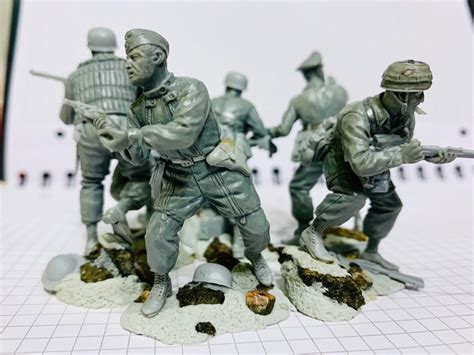 Toy Soldiers 132 Toy Soldiers Set Creta 1941 Plastic Platoon Ww2