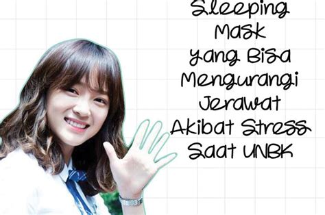 6 Sleeping Mask Yang Bisa Mengurangi Jerawat Akibat Stress