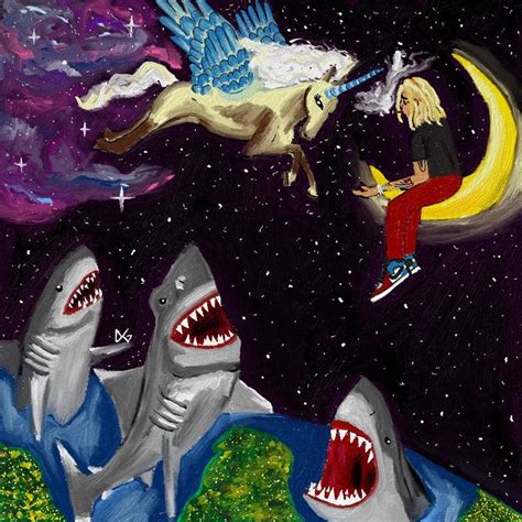 Trippie Redd Pegasus Vs Shark Digital Painting Trippie Redd Album