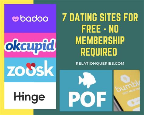 7 Dating Sites For Free No Membership Or Payment Required In 2023