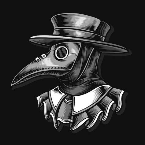 Premium Vector Doctor Plague Illustration