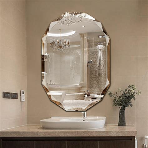 Ello Allo 30 In W X 36 In L Single Beveled Edge Bath Wall Vanity Mirror Evm Z 30 The Home Depot