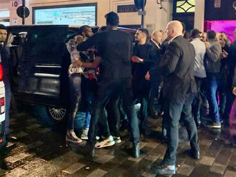 usain bolt london brawl pictures video from olympics champ s night out au