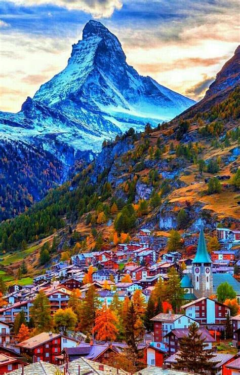 Mt Matterhorn Zermatt Switzerland Beautiful Places To Travel