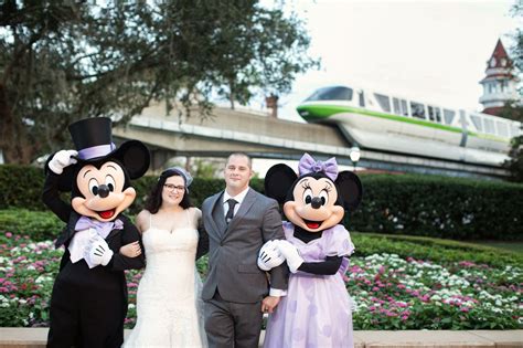 Mickey Mouse And Minnie Mouse At A Disney Fairy Tale Wedding Reception