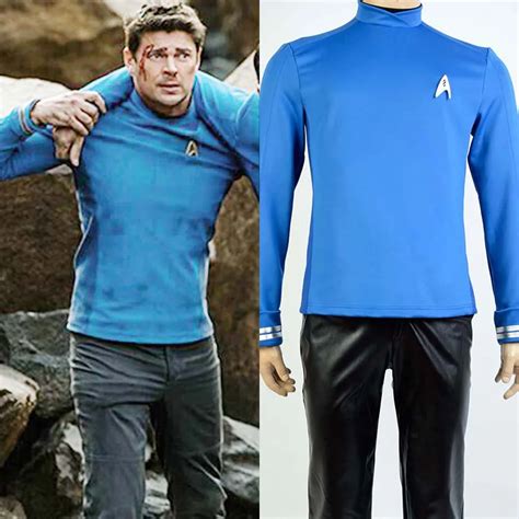 Star Trek Beyond Spock Science Officer Uniform Cosplay Costume Blue