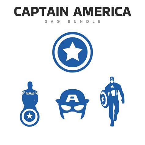 Captain America Logo Svg Designs Masterbundles