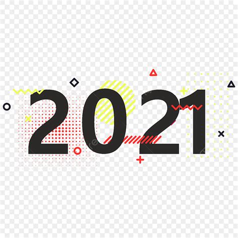 New Year Typography Vector Design Images 2021 Year Typography Number