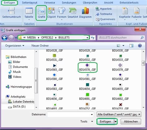Microsoft office provides several methods for typing heart symbol or inserting symbols that do not have dedicated keys on the keyboard. Grafik als Aufzählungszeichen einfügen